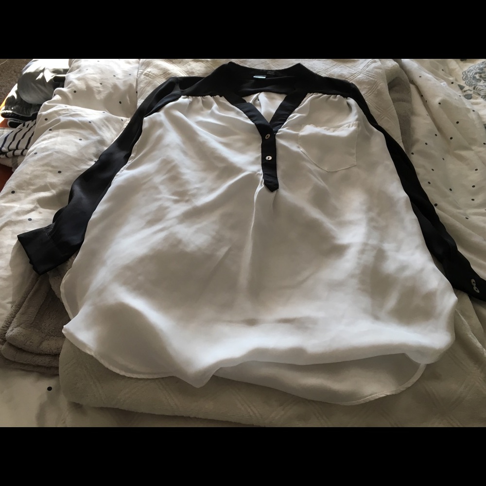 Shirt, black and white
